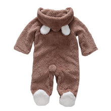 Load image into Gallery viewer, Winter Baby Animal 3D Bear Ear Romper Jumpsuit
