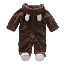 Load image into Gallery viewer, Winter Baby Animal 3D Bear Ear Romper Jumpsuit
