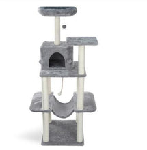 Load image into Gallery viewer, Cat Tree House Tower Condo Cat Scratcher Post with Ladder
