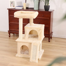 Load image into Gallery viewer, Cat Tree House Tower Condo Cat Scratcher Post with Ladder
