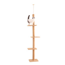 Load image into Gallery viewer, Cat Tree House Tower Condo Cat Scratcher Post with Ladder
