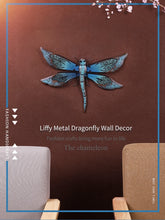 Load image into Gallery viewer, Metal Dragonfly Wall Artwork for Garden Decoration
