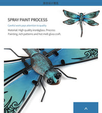 Load image into Gallery viewer, Metal Dragonfly Wall Artwork for Garden Decoration
