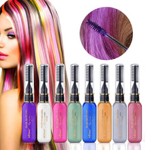 Load image into Gallery viewer, 6 Colors Temporary Non-toxic DIY Washable One-time Hair Dye Crayons
