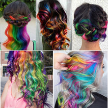 Load image into Gallery viewer, 6 Colors Temporary Non-toxic DIY Washable One-time Hair Dye Crayons
