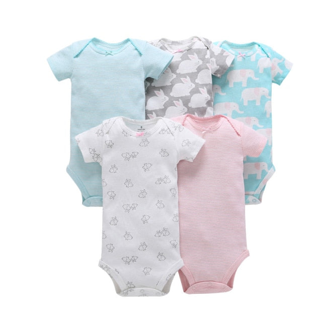 Different Types Of Baby Clothes Set 5pcs Of One Set 100%cotton