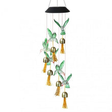 Load image into Gallery viewer, LED Solar Wind Chime Light Butterfly Hummingbird Style Outdoor Waterproof
