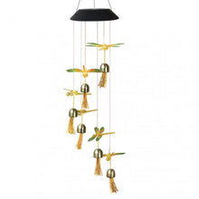 Load image into Gallery viewer, LED Solar Wind Chime Light Butterfly Hummingbird Style Outdoor Waterproof
