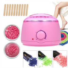 Load image into Gallery viewer, Hair Removal Wax-melt Machine Heater Wax Beans 10 Wood Stickers Hair Removal Machine Waxing Kit
