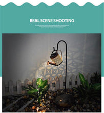 Load image into Gallery viewer, Solar Art Light Watering Can Lights Sprinkler Outdoor Garden Decor
