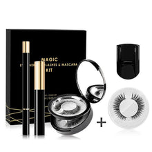Load image into Gallery viewer, Magic False Eyelash 3 Pairs Lashes &amp; Magic Eyeliner &amp; Mascara No Glue No Magnet Eyelash
