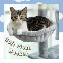 Load image into Gallery viewer, Cat Tree House Tower Condo Cat Scratcher Post with Ladder
