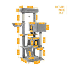 Load image into Gallery viewer, Cat Tree House Tower Condo Cat Scratcher Post with Ladder
